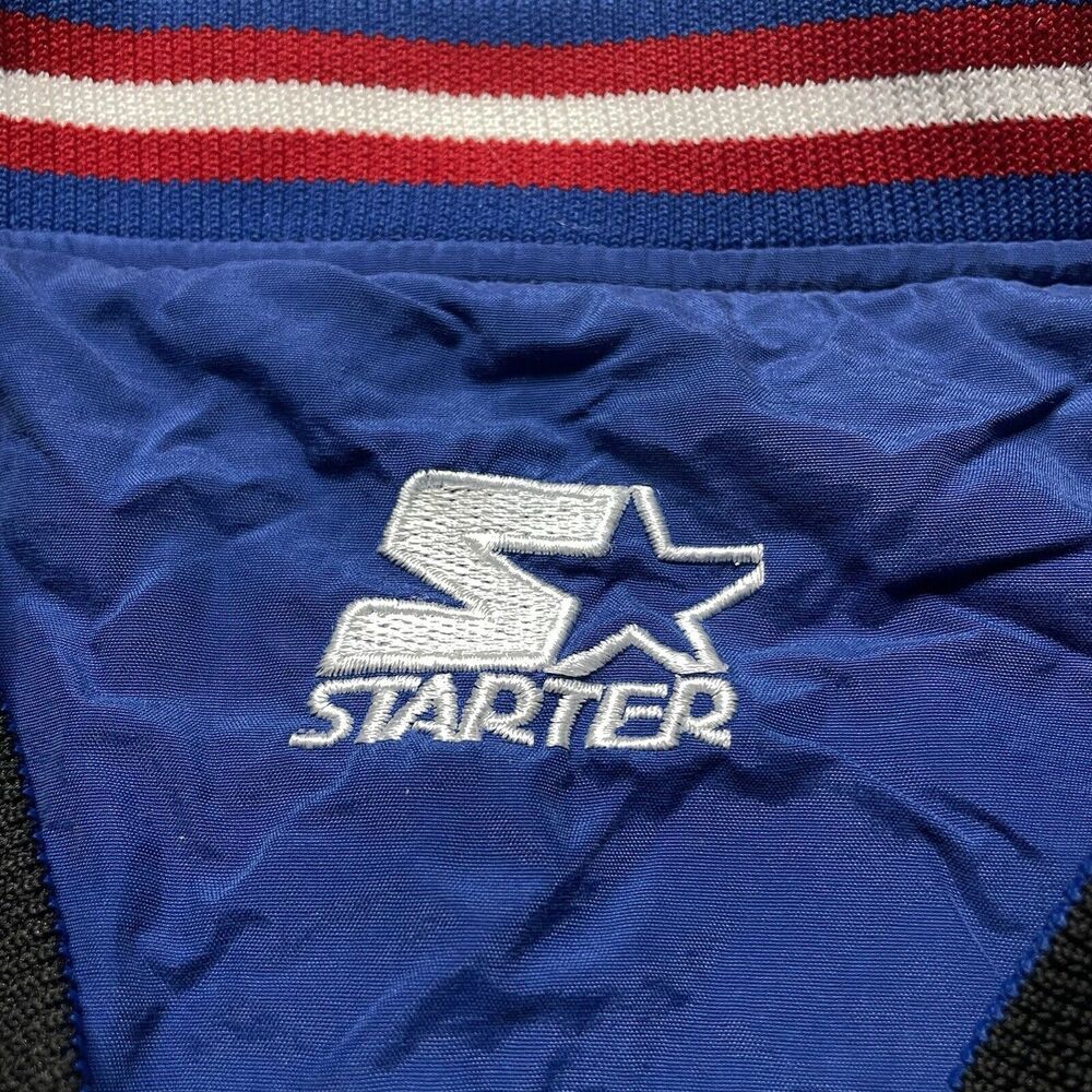 VTG NCAA Kansas Jayhawks Reversible Jacket Mens XL Starter Pullover 90s Vintage - Picture 12 of 16